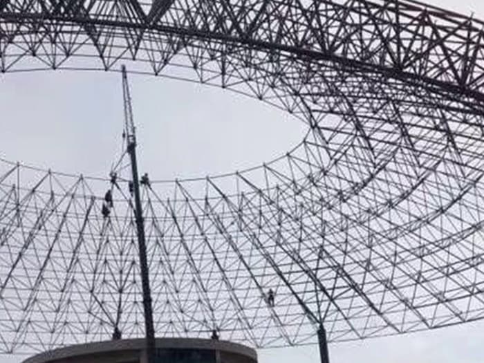 沙河篮球馆球形网架厂家价格